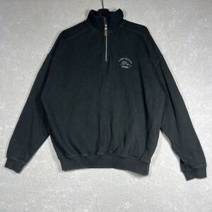 TOMMY BAHAMA RELAX Tobago 1/4 Zip Pullover Sweater Men’s Small Black Long Sleeve